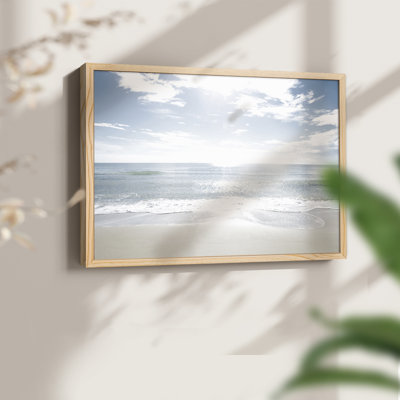 Sandy Beach -Framed Print - Restickable