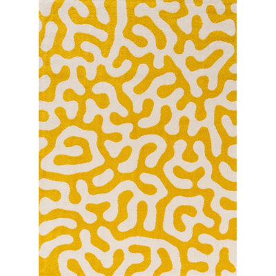 Joli Abstract Doodle Area Rug Soft Dense Pile for Living Rooms and Bedrooms
