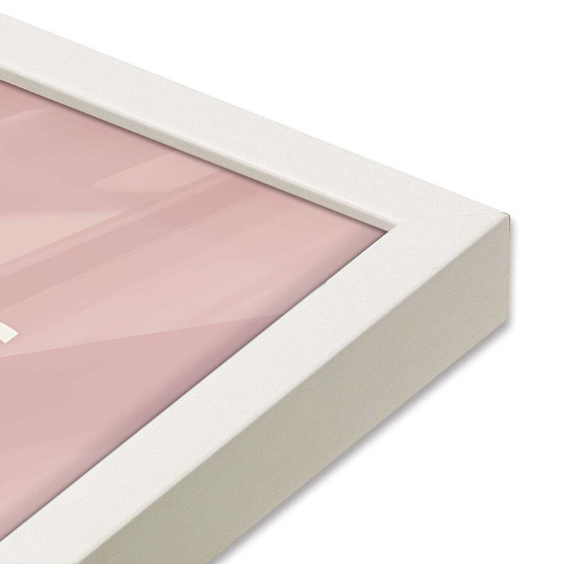 Pink Retro Bauhaus II, impression dans un cadre, H 11 po x l 9 po x P 1,25 po, Reproduction encadrée sans passe-partout