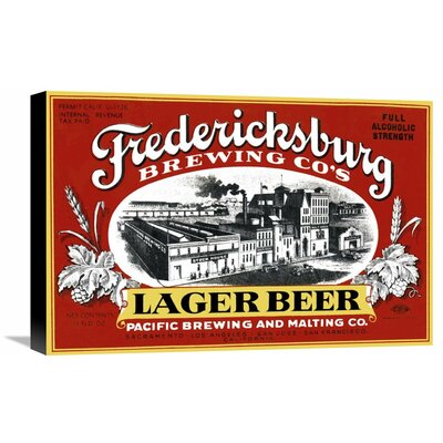 Fredericksburg Brewing Co.'s Lager Beer' Vintage Advertisement on Wrapped Canvas -  Global Gallery, GCS-375111-22-143