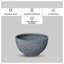 Pot à fleurs Rynley Modern Fiberstone and Clay - Pot rond avec trous de drainage pour l'intérieur et l'extérieur -1270091846-1270091864
