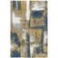 Tapis à poils longs bleu / or-829062105