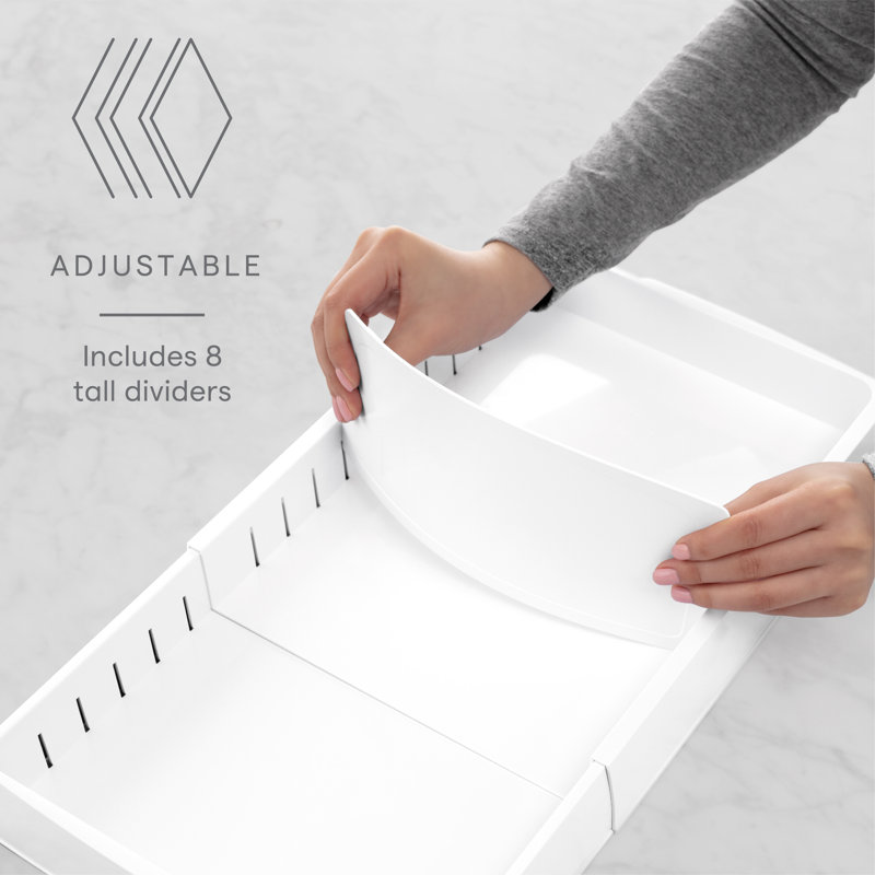YouCopia® StoraLid® Food Container Lid Organizer, Expandable, Adjustable Plastic Lids Storage, Expandable
