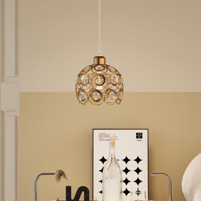 1 - Light Gold Dome Pendant