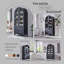  Armoire de rangement 71 po pour salle de bain moderne, arquée, avec 4 tablettes et 2 tiroirs-775019234