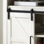 Armoire avec porte de grange coulissante et tablette à vin, imperméable et stable pour le balcon, l 23,5 po x l 12 po x H 32 po rangement rustique - atelier modèle,
