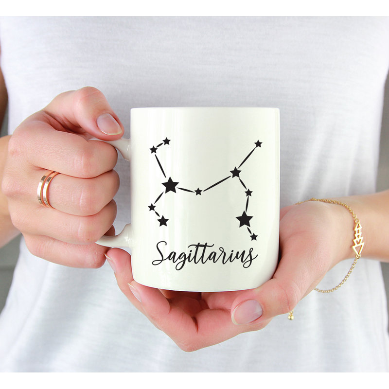 Tasse à café Zodiac en forme d’étoile constellation, Sagittaire