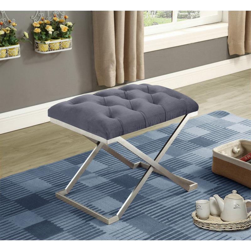 Repose-pieds Dunston, Argent, Gris