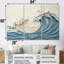 Art mural blanc et bleu style vague I - Coastal Waves-107201435-107201433
