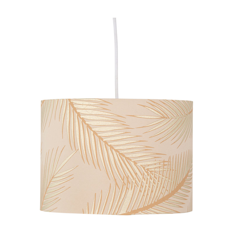 18 cm H Drum Cotton Lamp Shade, Gold