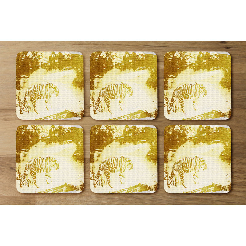Square 6 Piece Coaster Set