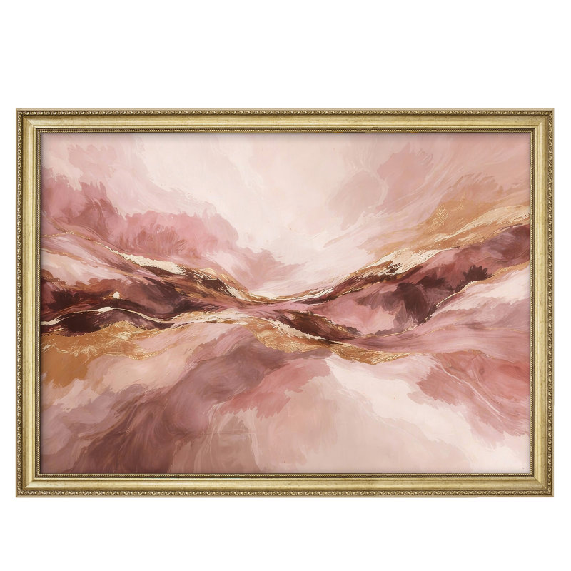Art mural encadré 26 po x 36 po Blush, H 26 po x l 36 po, Reproduction encadrée sans passe-partout