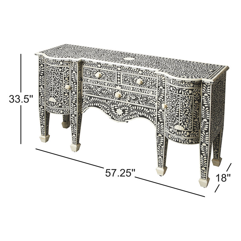 Vivienne Bone Inlay 57.25"W Buffet