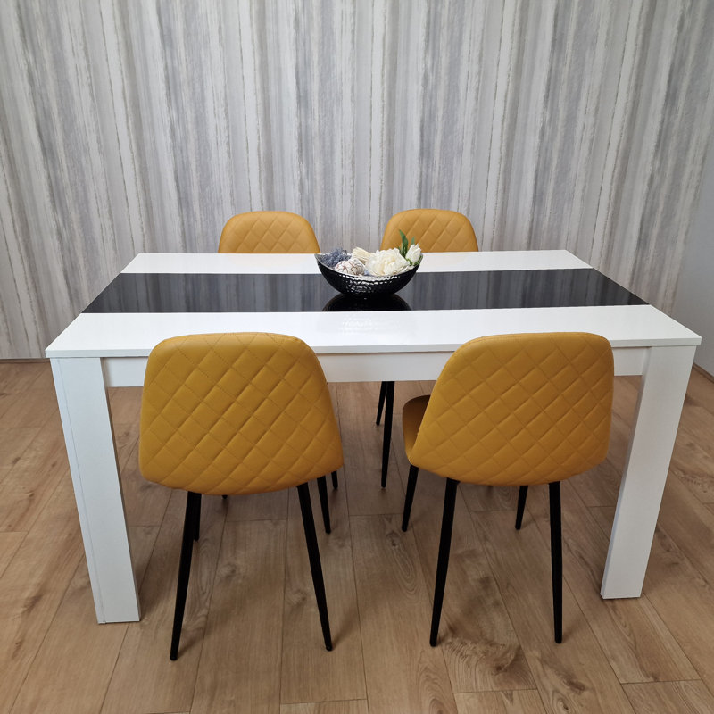 Bertila 4 - Person Dining Set, H75 x L117 x W77cm