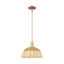 Mini-luminaire suspendu 1 lumière Natural Ballston Dome-2129555822-2129555816