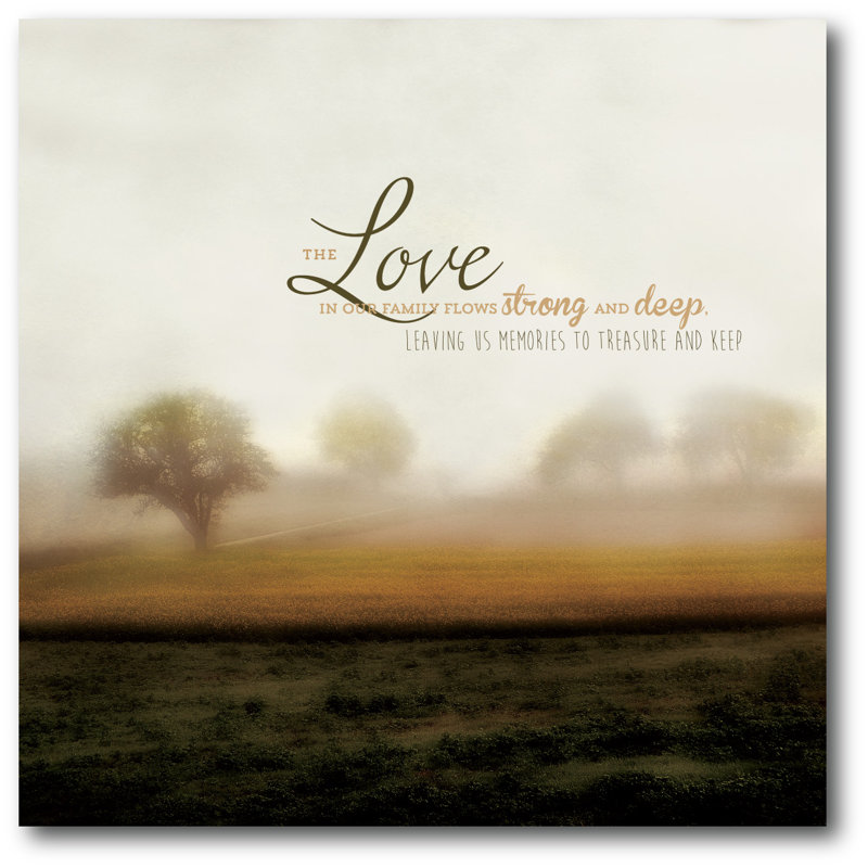 « love family », impression sur toile tendue