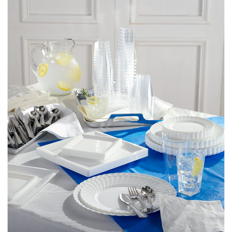 Disposable Tablecloth, White