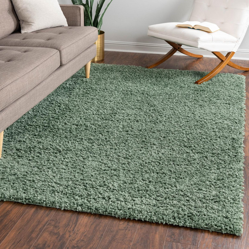Tapis sauge tissé à la machine Wegate, Carré 7 pi 10 po