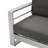 Patio With Aluminum Frame - Khaki Water- 27.23in Width Cushion 600 Lbs Load Capacity D