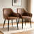 Faux Leather Brown