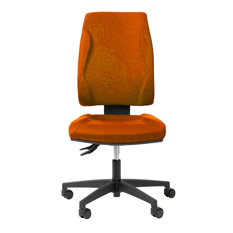 Office Chair, Without arms, Orange