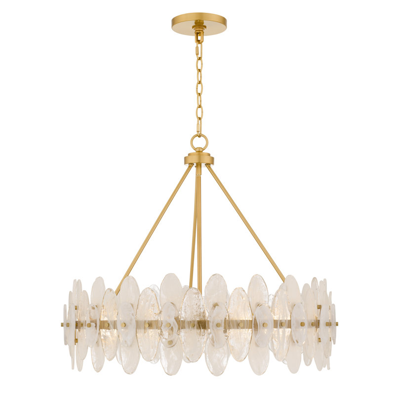 Abigail 6-Light Brushed Gold Pendant Light