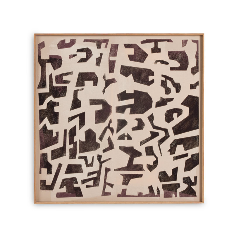 Block Onyx I Print by Coup D'Esprit, 48" H x 48" W x 2" D