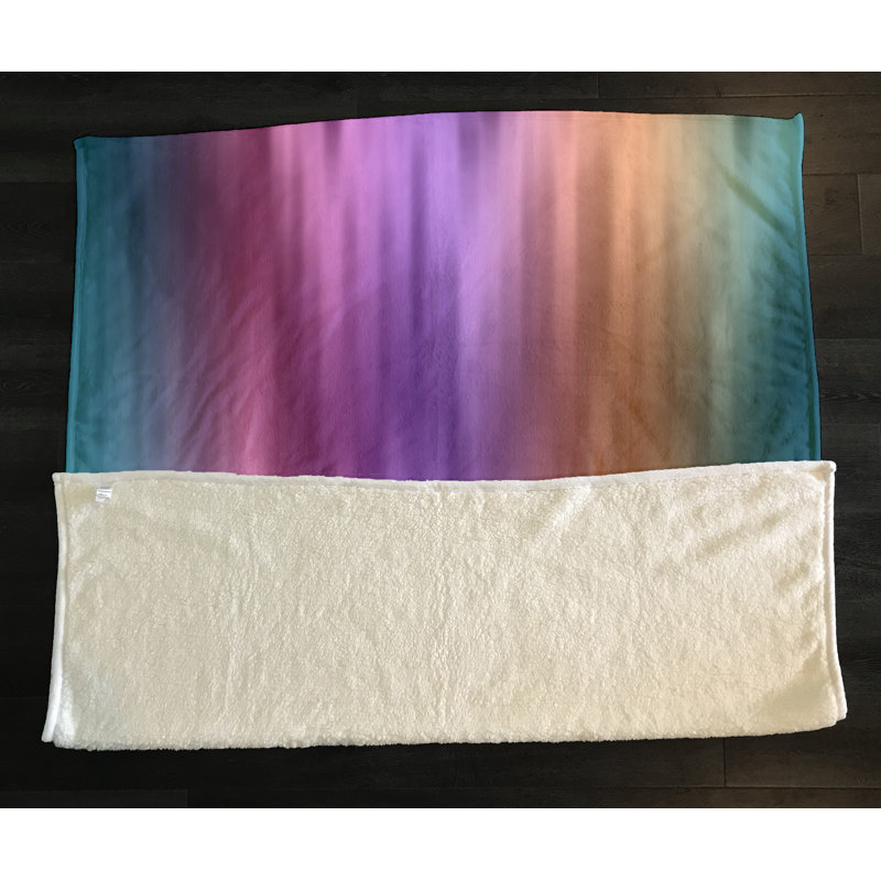 Plain Weave / Muslin Throw Blanket, Watercolor 