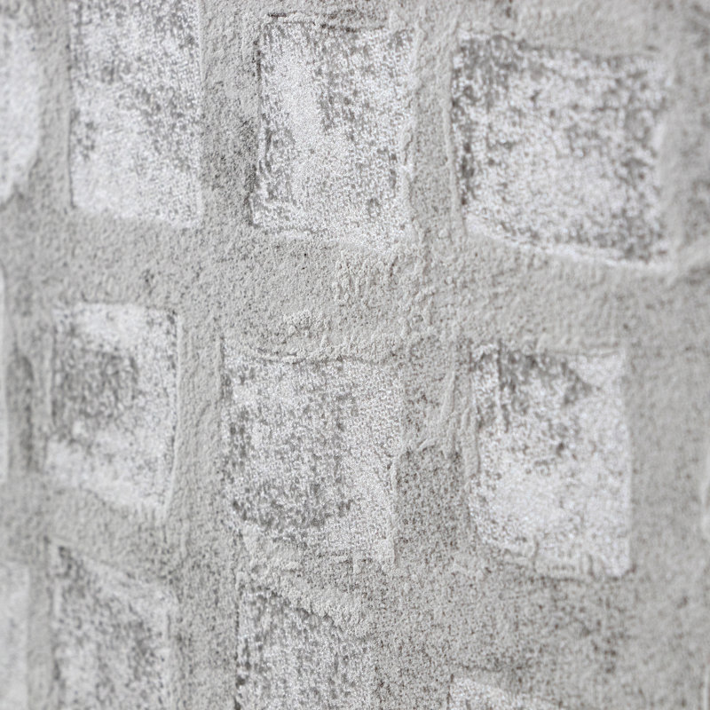 Manhattan Metallic Loft Tiles 10.05m x 53cm Wallpaper Roll, Taupe Grey
