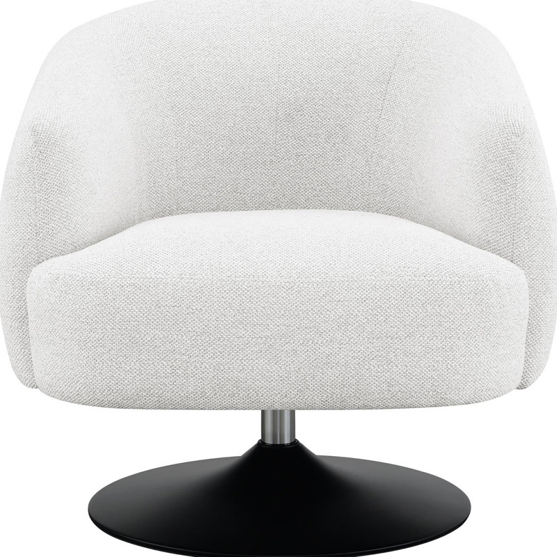 Chaise d'appoint moderne en beige avec base en métal - et finition noire matte élégante ajoute une touche contemporaine