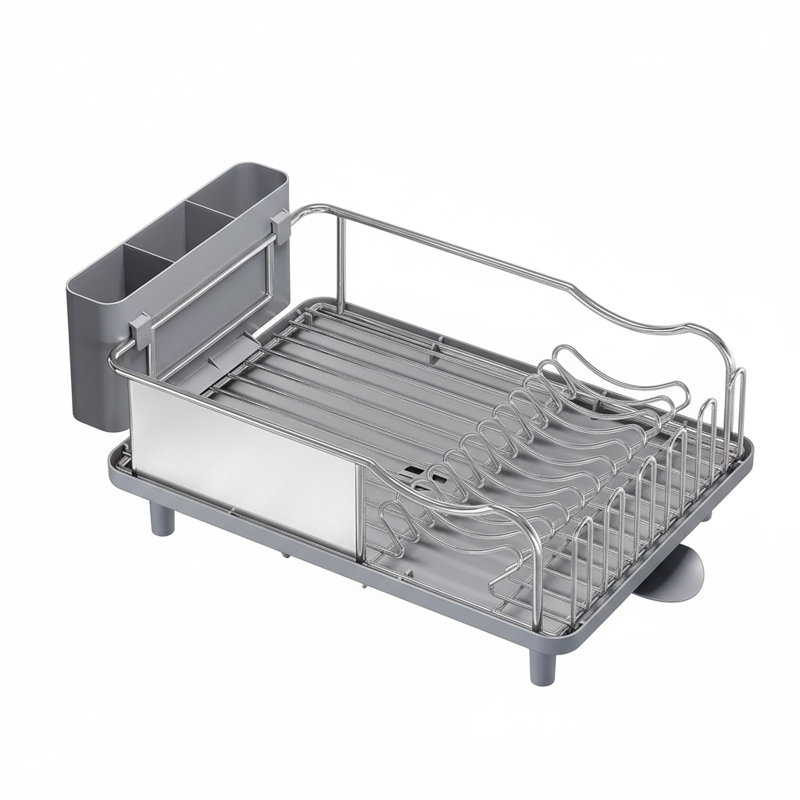 Égouttoir à vaisselle en acier inoxydable, égouttoir à vaisselle pour comptoir de cuisine