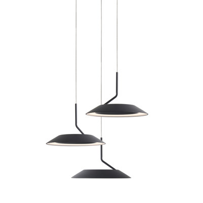 Luminaire suspendu cône grappe 3 lumières Royyo