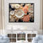 Collage abstrait de fleurs de corail sur toile-8365729-8365741