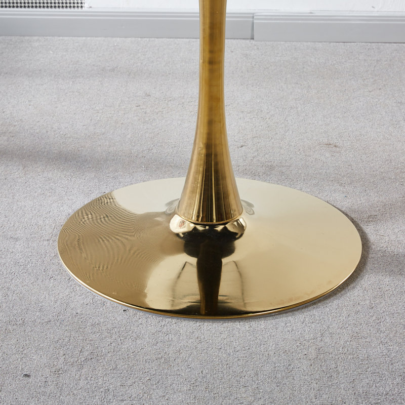 Pedestal Coffee Table, White