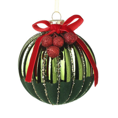 8cm Glass Bauble