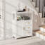Buffet avec 3 tiroirs, armoire de rangement moderne de 28 po pour la cuisine, le salon et le vestibule