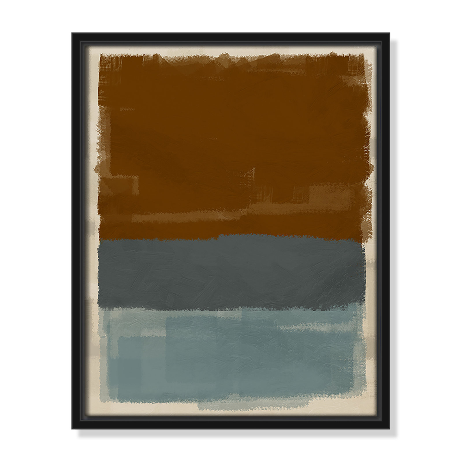 Turbulent Honesty Print by Marcus Prime, Black Floater, 12.5'' W x 15.5'' H
