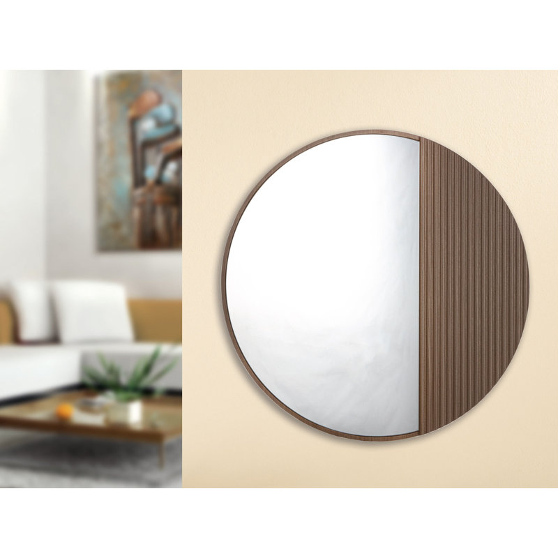 Baukea Circle Wall Overmantel Mirror