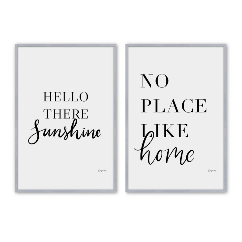 Ensemble de 2 mots simples "2", Cadre en chrome poli, H 37,25 po x l 37,25 po