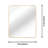 Modern Rectangular Bathroom Wall Mirror