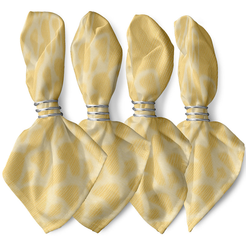 Ensemble de serviettes 4 pièces Sequence, Jaune