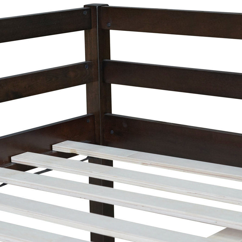 Full Rubber Wood Loft Bed - Create Stylish Bedroom In Made With Reliable Materials