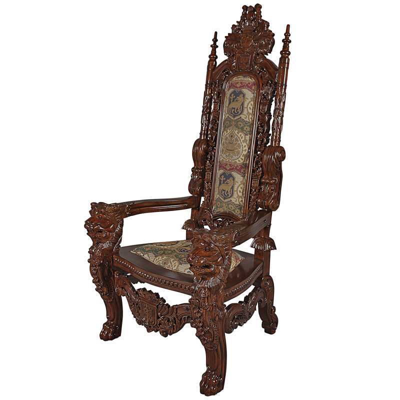 Fauteuil en forme de trône Lord Raffles