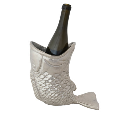 Cast Aluminum Fish-Shaped Bottle Holder