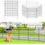 3.5m No Dig Metal Garden Fence – 5 Panels, Rustproof Dog & Animal Barrier for Yard, Patio & Flower Bed – Black-955063085