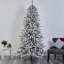 7,5 pi Sapin de Noël artificiel floqué Livingston avec pommes de pin et 1336 branches pliables