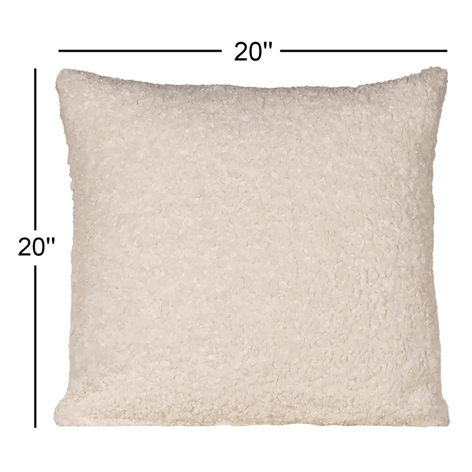 Tiffany Honey 20" x 20" Throw Pillow, Feather, Ivory, Square 20"