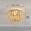 2-Light 31cm Solid Wood Farmhouse Flush Mount