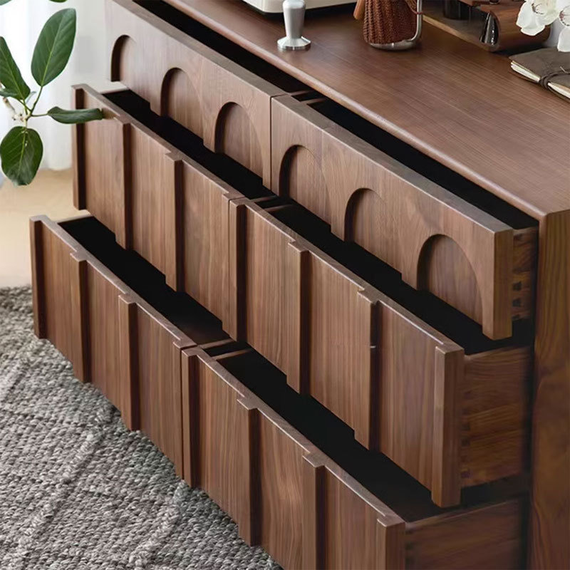 Table de buffet arquée au sol, 30.31" H x 62.99" W x 17.72" D