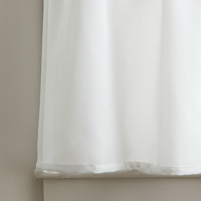 Quiroz Tailored Kitchen Curtain, White